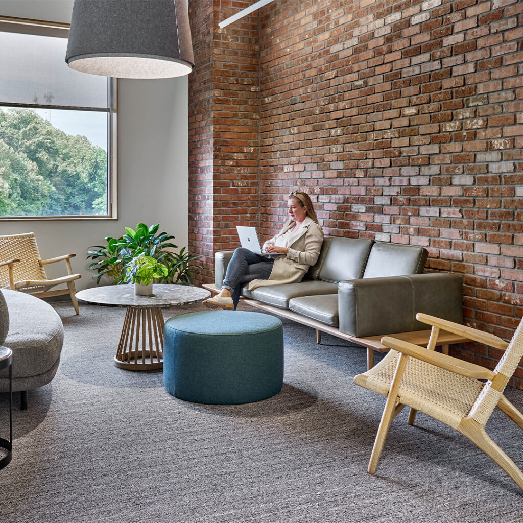 Ole Montauk - Urban Brick Designs thin brick featured on a wall.